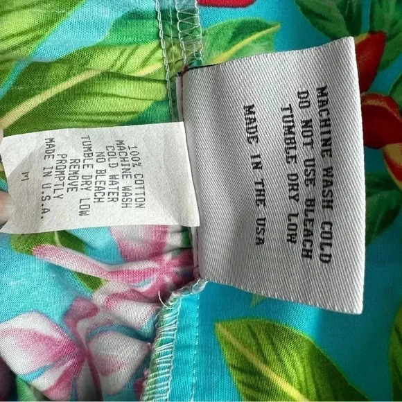 Wave‎ Shoppe Mid-Calf Turquoise Floral Kaftan Dress Sz M - Picture 14 of 16